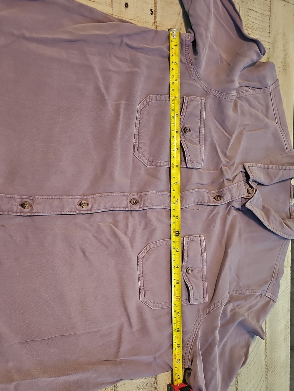 Light Heather Purple Button-Down Women's Shirt - Butter Soft 🌻 - Picture 7 of 9